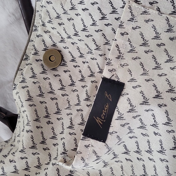 RARE🦄Mona B USA Straps & Buckles Canvas Tote-Canvas/Military Tents/Truck Tarps - Picture 12 of 14